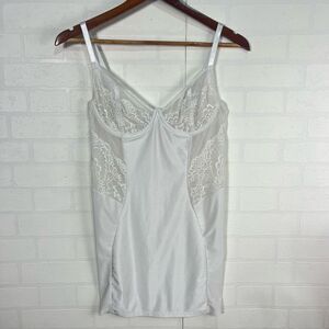 Coquette Womens Slip Dress Chemise size Large White Coquette Style